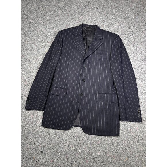 Canali Classic Pinstripe Wool Blazer Jacket  - Size M /EU 48 Made in Italy - Picture 14 of 14